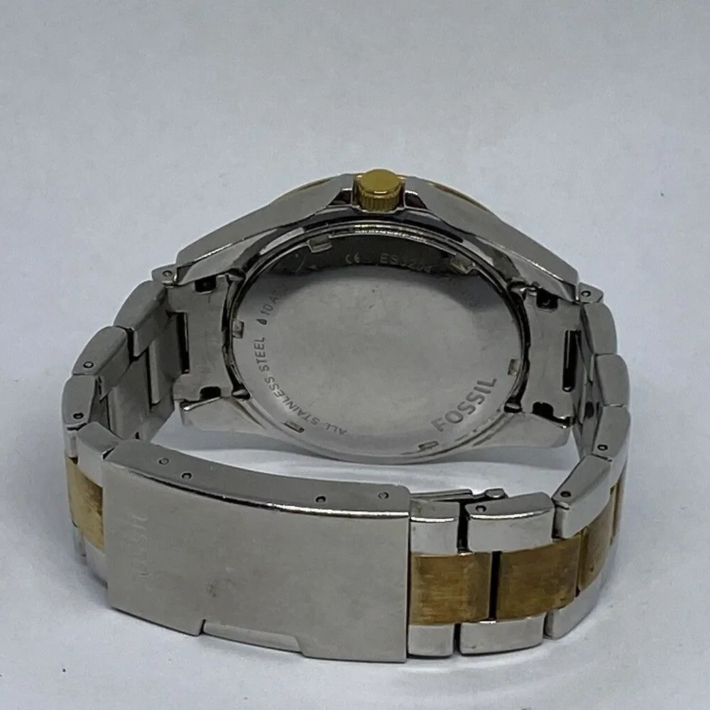 Fossil Riley ES3204 Women's Gold Stainless Steel Analog Dial Quartz Watch OP801